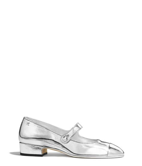 chanel silver mary janes|elegant mary jane shoes.